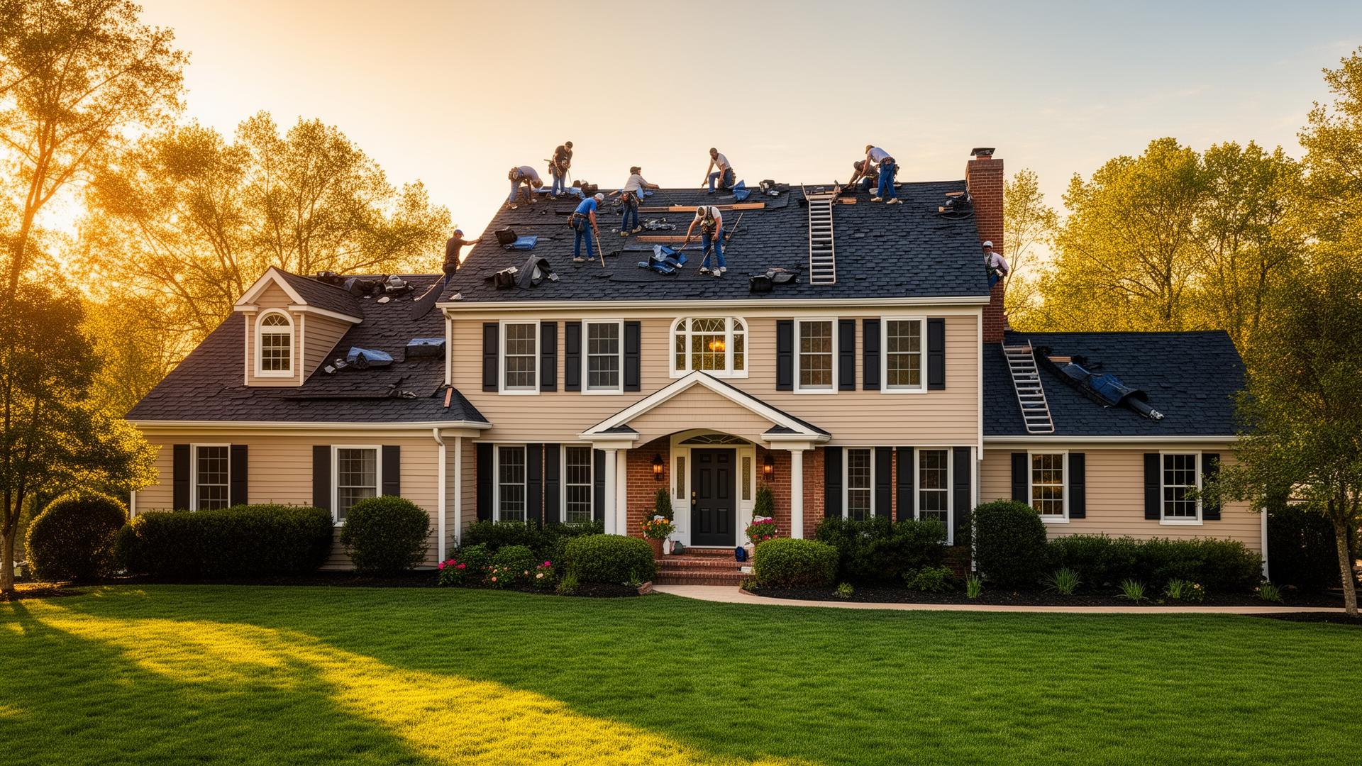 Maryland home with new roof installed by Magnum Home Services